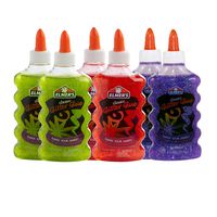 Elmer's Liquid Glitter Glue, Washable, Assorted Colors, 6 Ounces Each, 6 Count - Great for Making Slime (2064670)