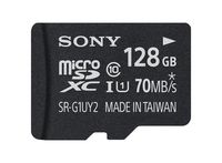 Sony 128GB Class 10 UHS-1 Micro SDXC up to 70MB/s Memory Card (SRG1UY2A/TQ)