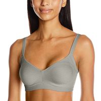 Warner's Women's Easy Does It No Bulge Wire-Free Bra Bra, Grey Heather, L