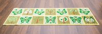 Floortex Doortex Printed Long Sun Room Runner, Rectangular, Green Trees Design, 20" x 55" (FR4SR2055TG)