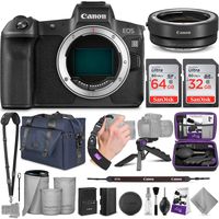Canon EOS R Mirrorless Digital Camera Body + Canon EF-EOS R Mount Adapter with Altura Photo Complete Accessory and Travel Bundle