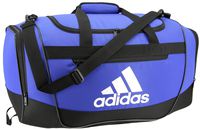 adidas Defender III Duffel Bag, Blue/Black/White, Large