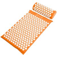 ProsourceFit Acupressure Mat and Pillow Set - Orange