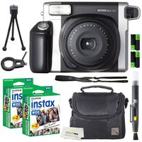 Fujifilm Instax Wide 300 Instant Film Camera + instax Wide Instant Film, 40 Sheets + Extra Accessories
