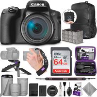 Canon PowerShot SX70 HS Digital Camera with Altura Photo Advanced Accessory and Travel Bundle