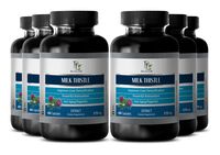 Relaxation and Stress Reduction - Milk Thistle Seed Extract 175 - Silybum marianum Seeds - 6 Bottle 360 Capsules