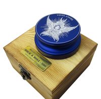 Riverstone Audio - Rock & Roll Series 380 Record Weight Turntable Stabilizer (380 g) - Anodized Aluminum - Laser Engraved Surface - Vinyl Angel - Color: (Sapphire Blue)