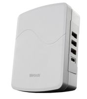 Woods 41260 Surge Tap with 3 Side Entry Grounded Outlets and 4 USB Ports (Three Type-A & One Type-C), White