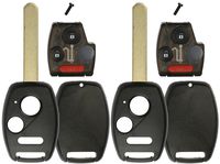 KeylessOption Keyless Remote Uncut Key Fob Shell Button Pad With Chip Slot For OUCG8D-380H-A (Pack of 2)