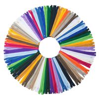 YAKA 60pcs 9 Inch Nylon Coil Zippers Sewing Zippers for Tailor Sewing Crafts (20 Color)