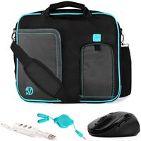 VanGoddy Pindar Blue Trim Laptop Bag w/Accessories for Acer Aspire Series/One 10 / CloudBook/ChromeBook/Iconia 10"-11.6inch