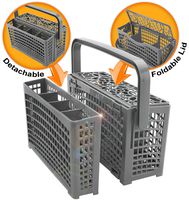 Universal Dishwasher Silverware Replacement Basket - Utensil/Cutlery Basket - Compatible with Bosch, Maytag, Kenmore, Whirlpool, KitchenAid, LG, Samsung, Frigidaire, GE