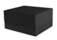 Golden State Art, Pack of 25, 3/16" Thick, 5x7 Black Foam Core Backing Boards (5x7, Black)