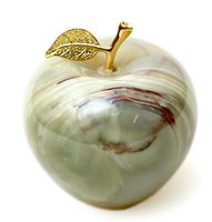 RADICALn Decoration Piece Ideas Handmade Smart Home Decor Apple Paperweight - Mini Home Decor Marble Paperweight Best for office Table Decoration & Study Room Decor Paperweight Teacher Gifts (Apple)