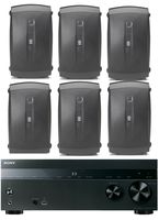 Sony 5.2-Channel 725-Watt 4K A/V Home Theater Receiver + Yamaha High-Performance Natural Surround Sound 2-Way 120 watts Indoor/Outdoor Weatherproof Speaker System (Set Of 6)