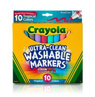 Crayola  Ultraclean BL Tropical Markers (10 Count)