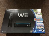 Nintendo Wii Console Black with Wii Sports and Wii Sports Resort