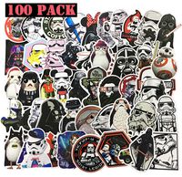 Ehope Star Wars Stickers,Star Wars Laptop Stickers for Teens Boys Girls Vinyl Stickers for Laptop Waterproof PVC Suitcase Computer Car Bike Bumper Luggage Bicycle Motorcycle Skateboard (100 PCS)