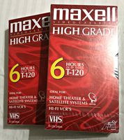 Maxell Premium High-Grade VHS Videocassette 120 Minutes, Set of 2