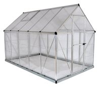 Palram HG5510 Hybrid Hobby Greenhouse, 6' x 10' x 7', Silver