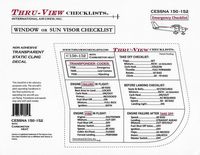 Thru-View Emergency Checklist - Cessna 150/152