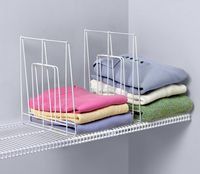 Spectrum Diversified Ventilated Shelf Divider, Large, White