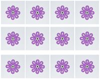 3dRose Set of 12 Greeting Cards, Soccer Flower Purple (gc_16667_2)