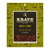 KRAVE Jerky Gourmet Beef Cuts, Chili Lime, 2.7 Ounce