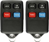 KeylessOption Keyless Entry Remote Control Car Key Fob Replacement for GQ43VT4T (Pack of 2)