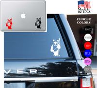 Star Wars Saga Ewok May The Force Be With You Vinyl Decal Sticker - Car Window, Laptop Skin, Wall, Mac (5.5" inches, White)