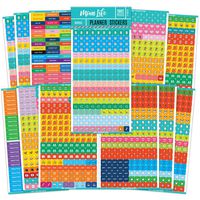 Mirida Planner Stickers - 1900+ Mom Calendar Icons, Variety Pack - Household Chores, Budget, Kids' School Events, Daily Errands for Adults Organizer