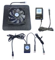 Superbase Receiver or Amplifier 12 Volt Trigger-Controlled Multi-Speed Cooling Fan (12v), with Multi-Speed