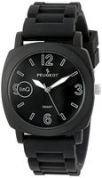 Peugeot linQ Sports Bluetooth Smart Connected to Mobile Phone Black Rubber Watch
