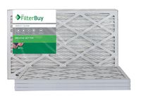 FilterBuy 16x20x1, Pleated HVAC AC Furnace Air Filter, MERV 8, AFB Silver, 4-Pack
