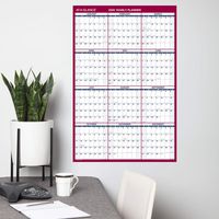 2020 Large Dry Erase Calendar, AT-A-GLANCE Erasable Wall Planner, 36" x 24", Double Sided, Vertical/Horizontal (PM26B28)