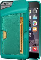 Smartish iPhone 6 Plus/6s Plus Wallet Case - Wallet Slayer Vol. 2 [Slim Protective Kickstand] Credit Card Holder for Apple iPhone 6s Plus/6 Plus (Silk) - Pacific Green
