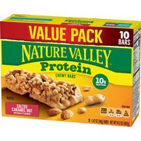 Nature Valley Chewy Granola Bars, Salted Caramel Nut, Protein, 10 ct, 14.2 oz