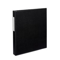 Avery Durable Binder, 1 One Touch Rings, 275-Sheet Capacity, Label Holder, DuraHinge, Black (08302)
