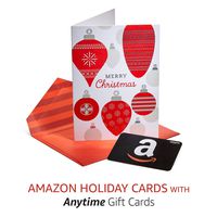 Amazon Premium Greeting Cards with Anytime Gift Cards, Pack of 3 (Merry Christmas Design)