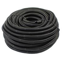 100 Feet Ft. 1/8" 3mm Black Split Loom Conduit Polyethylene Tubing