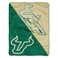 The Northwest Company Officially Licensed NCAA South Florida Bulls Halftone Micro Raschel Throw Blanket, 46" x 60", Multi Color