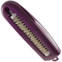 Hand Held Mini Swivel Sweeper Swirl Brush for Table, Home and Car (Burgundy)
