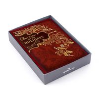 Hallmark Boxed Holiday Cards (Gold Holly and Ivy, 16 Christmas Cards and 17 Envelopes)