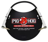 Pig Hog PH6RR High Performance 8mm Right-Angle 1/4" Guitar Instrument Cable, 6 Feet