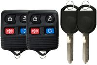 KeylessOption Keyless Entry Remote Control Fob Uncut Blank Car Ignition Key For CWTWB1U345, GQ43VT11T, H92 (Pack of 2)