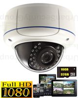 USG Sony 2MP 1080P IP PoE Dome Security Camera: 2.8-12mm Varifocal Lens, microSD Card Storage, 30x IR LEDs 100 Feet Night Vision, IR Cut Filter, IP66 NEMA 4x Outdoor Rated, ONVIF, View Remotely On Phone