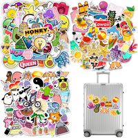 150 PCs Water Bottles Travel Stickers for VSCO Girls - Laptops Sticker for Teens - Cute Aesthetic Trendy Waterproof Vinyl Sticker Pack for Hydro Flask Tumbler Cameras Phone Luggage Graffiti Decal