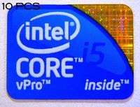 Intel 10 Pieces of Original Core i5 vPro Inside Sticker 18 x 24.5mm [230x10]