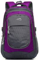 Backpack Bookbag For School Student College Business Travel Hiking Fit Laptop Up to 15.6 Inch (Purple)