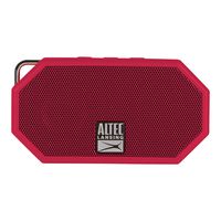 Altec Lansing IMW257-DR Mini H2O Wireless Bluetooth Waterproof Speaker, Floating IP67 Waterproof, Boat, Hiking, Golf Cart, ATV, Utv, Lightweight, 6-Hour Battery Life, Red
